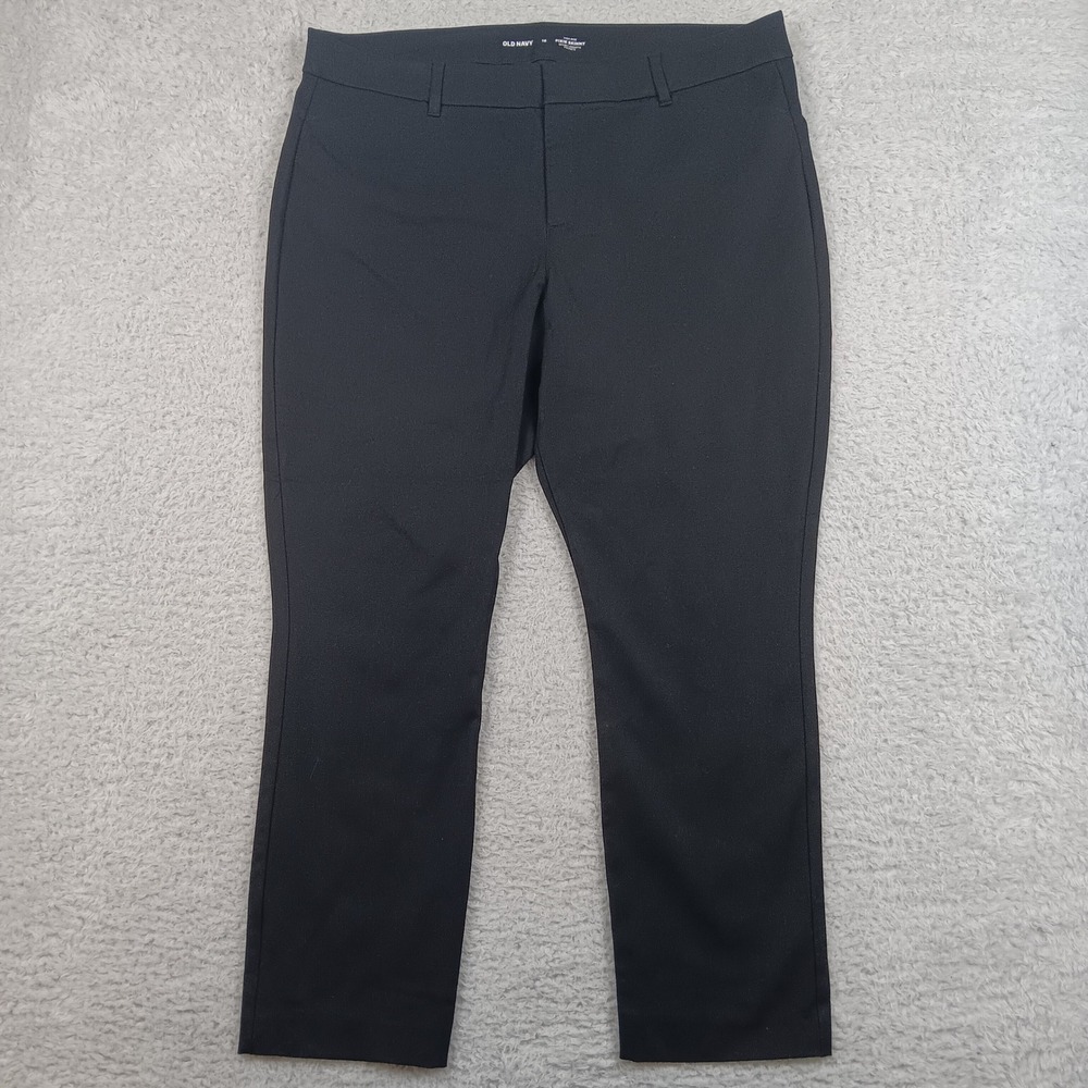 Old Navy Pant Pixie Skinny Women 18 Black High Rise Ankle 551152-07
